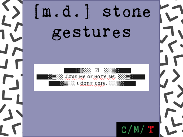 /HateMe. By [m.d.] stone gestures