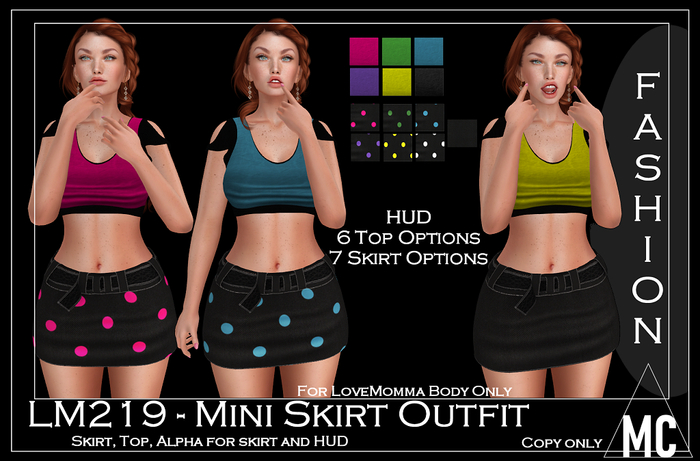 <MC> LM219-Mini Skirt outfit (add me) DEMO