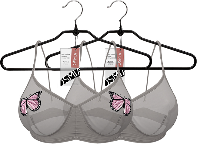 OSMIA - Nancy.Bra - Gray
