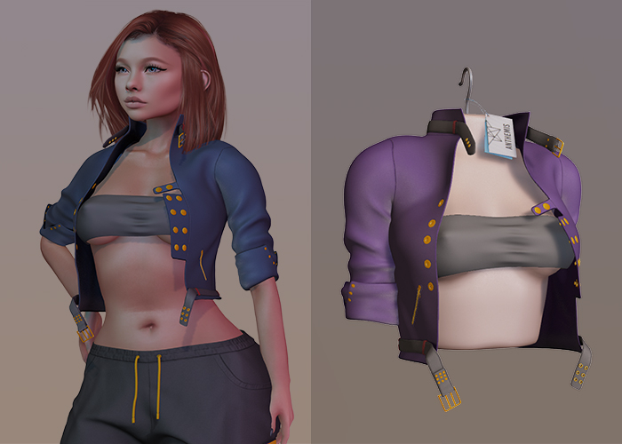 Anthemis - Jacket/Top "Bankcy" - Violet