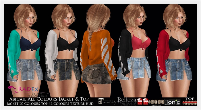 RADEX F 104 Mesh Abigail All Colours Jacket & Top