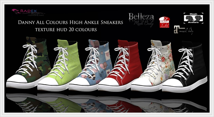 RADEX Mesh Danny All Colours High Ankle Sneakers