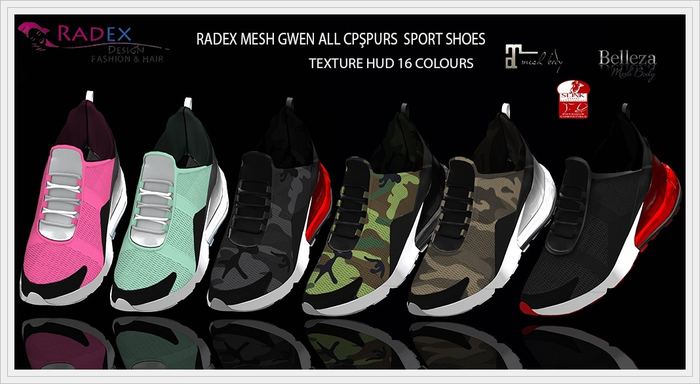 RADEX Mesh Gwen All Colours Sport Shoes