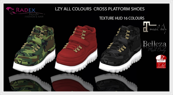 RADEX Mesh Lzy All Colours Cross Platform Shoes