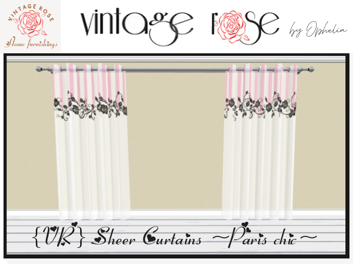 {VR} Curtains Paris chic 