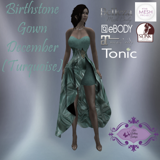 Birthstone Gown - December Turquoise (Demo)