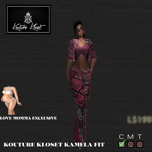 *KK KAMELA JACKET & PANTS MOMMA PANK (ADD TO UNPACK)