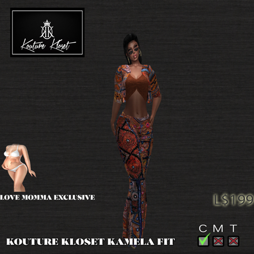 *KK KAMELA JACKET & PANTS MOMMA ORANGE (ADD TO UNPACK)