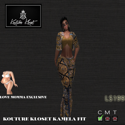 *KK KAMELA JACKET & PANTS MOMMA GOLD (ADD TO UNPACK)