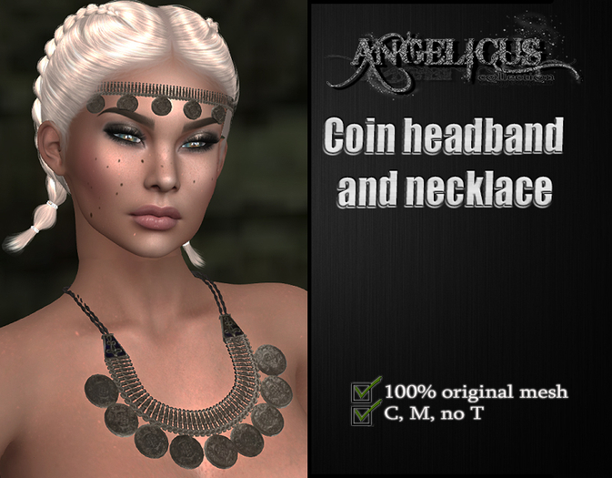 ::ANGELICUS:: Coin necklace and headband