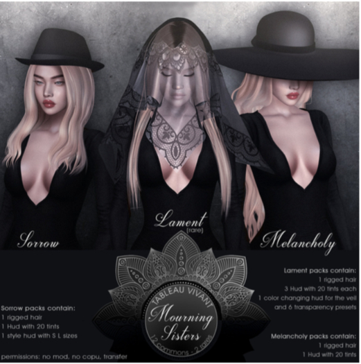 Tableau Vivant - Mourning Sisters - Sorrow - Fades