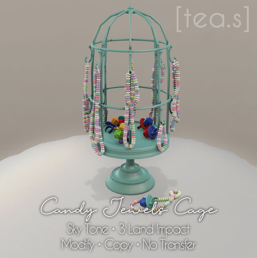 [tea.s] Candy Jewels Cage - Sky