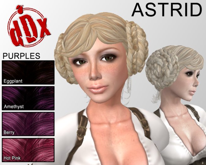 -dDx- Astrid double bun - Purples