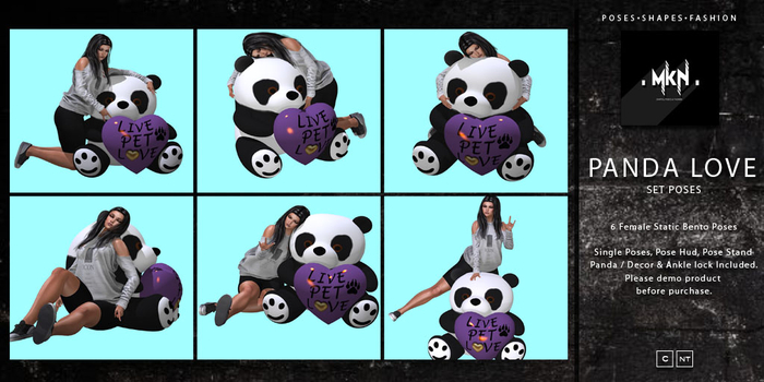 . MKN . Panda Love Set Poses (Add/Touch)