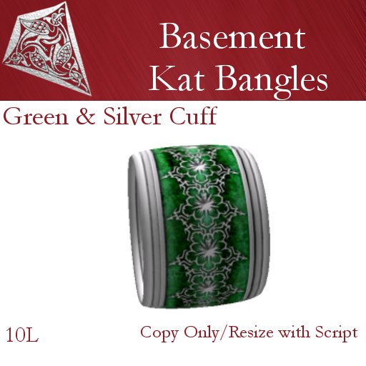 Green & Silver Cuff