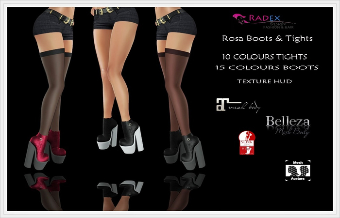 RADEX Mesh Rosa All Colours  Boots & Tights
