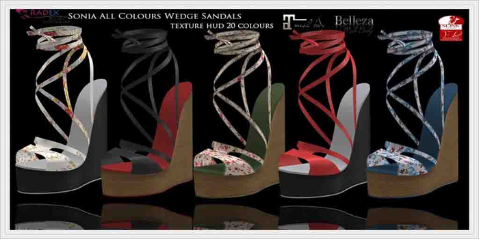RADEX Mesh Sonia All Colours Wedge Sandals