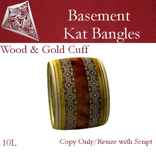 Wood & Gold Cuff