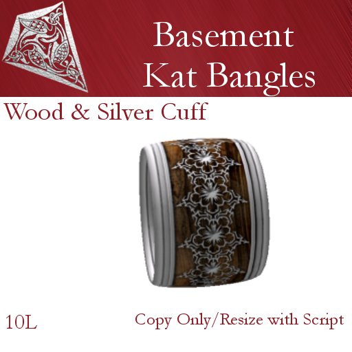 Wood & Silver Cuff