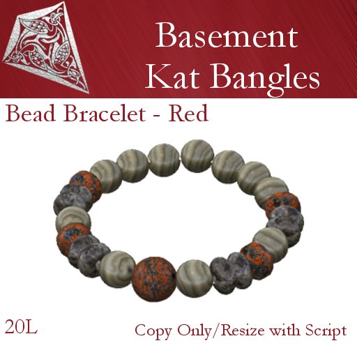 Stone Bead Bracelet in Red