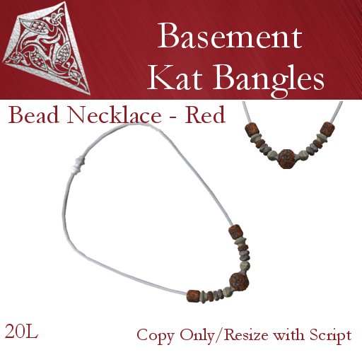 Stone Bead Necklace in Red