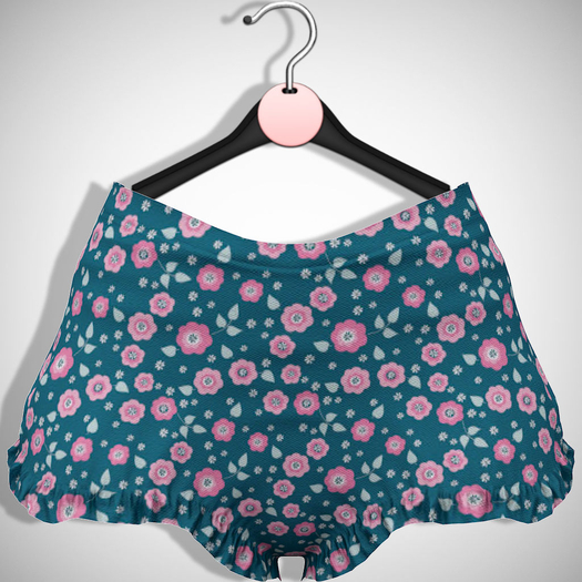 ChicModa // Amanda Bloomers // BLUE FLORAL