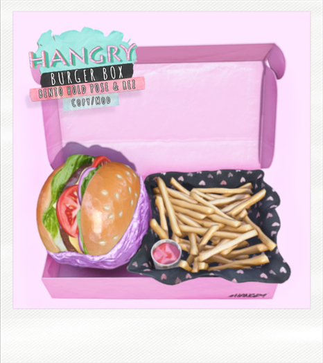 Hangry - Burger Box - Pink
