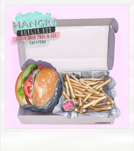 Hangry - Burger Box - White