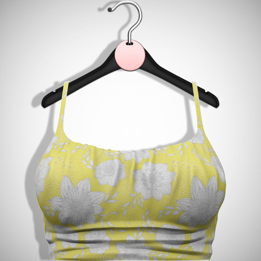 ChicModa // Amanda Crop Cami // YELLOW