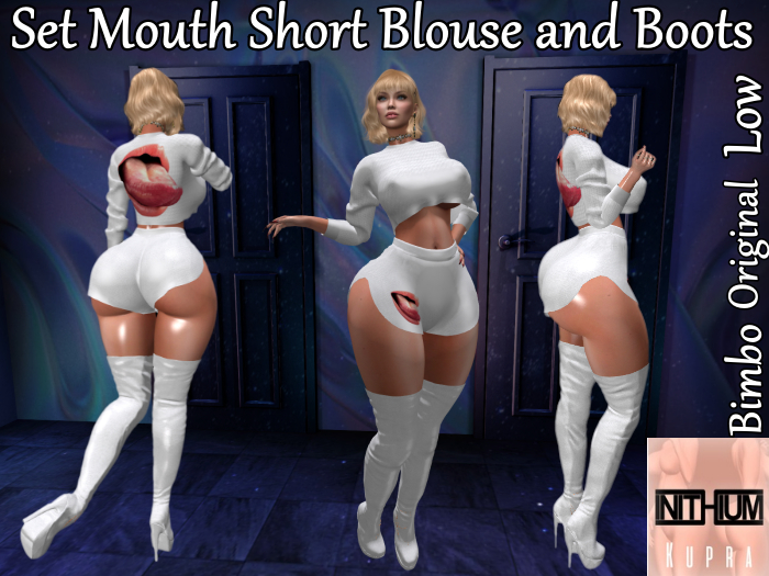 Set Mouth Short Blouse and Boots Inithium Kupra