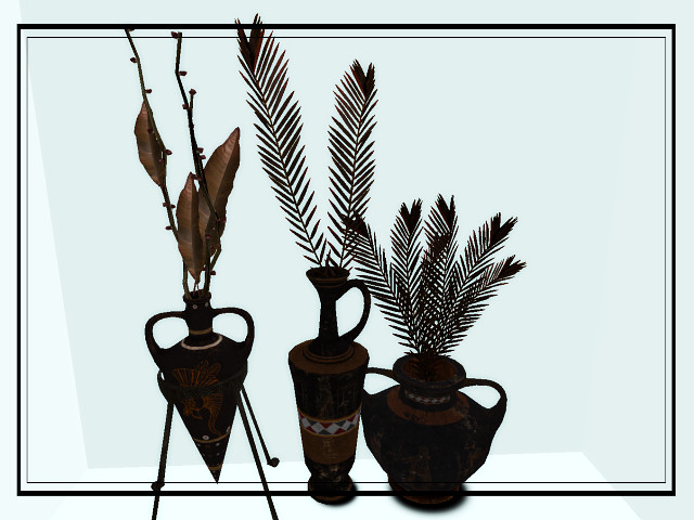 [AE] Home Decor - Ancient Pottery Set A
