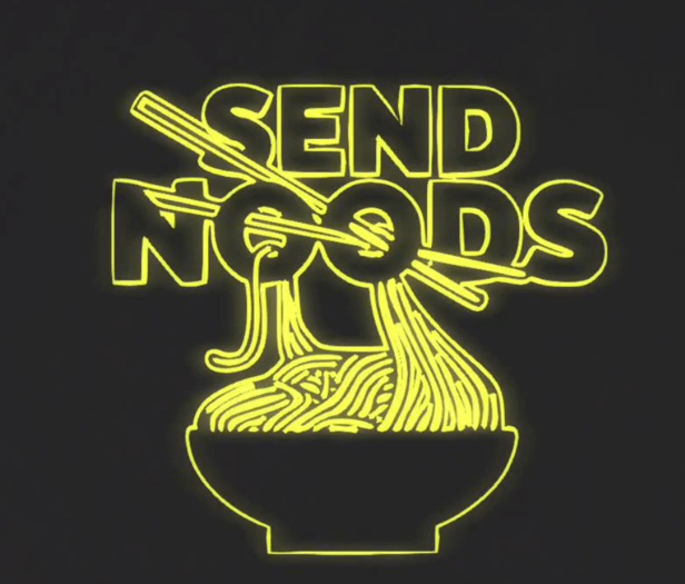 Mesh  Send Noods Neon Sign 