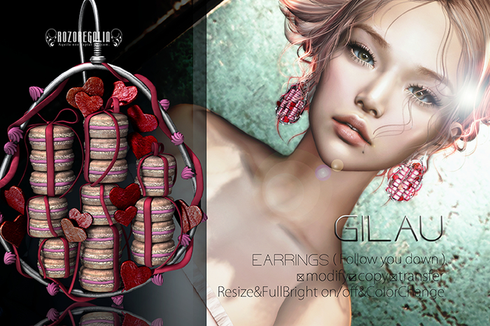 ROZOREGALIA_GILAU*EARRINGS(Follow you down)
