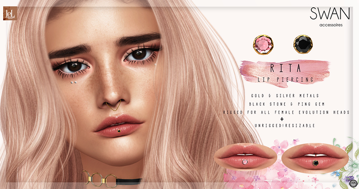 Swan Rita Lip Piercing