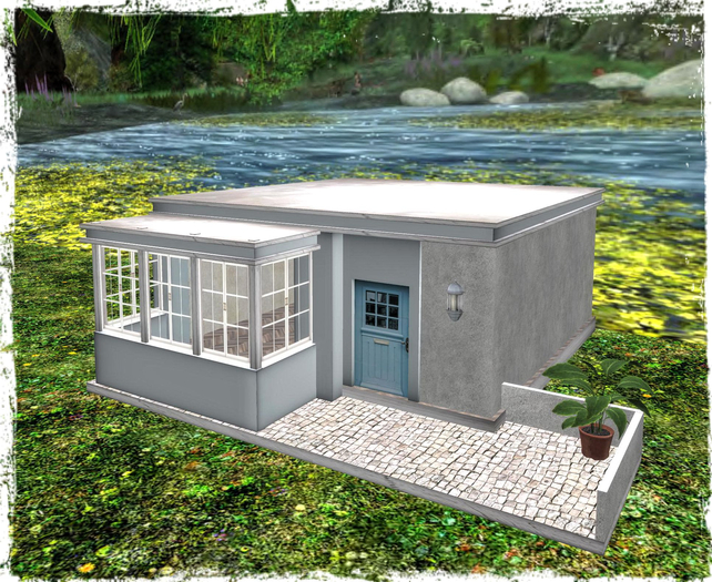 Summer house decorated
