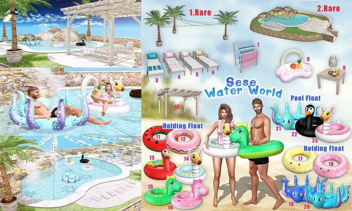 1.Sese - Water World - Palms RARE