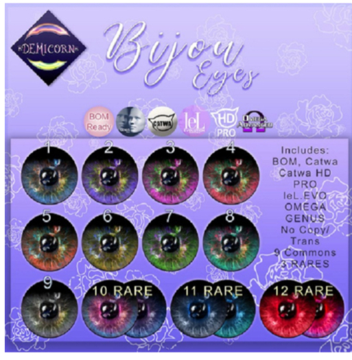 {Demicorn} Bijou Eyes - 11 RARE