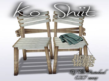[KO SHIIT] JoinedChair HomeSweetHome White