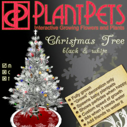 PlantPet Seed [Christmas Tree *Black and White*] *common*