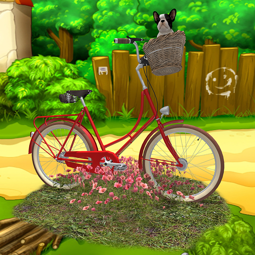 Red Bicycle Tip Jar 