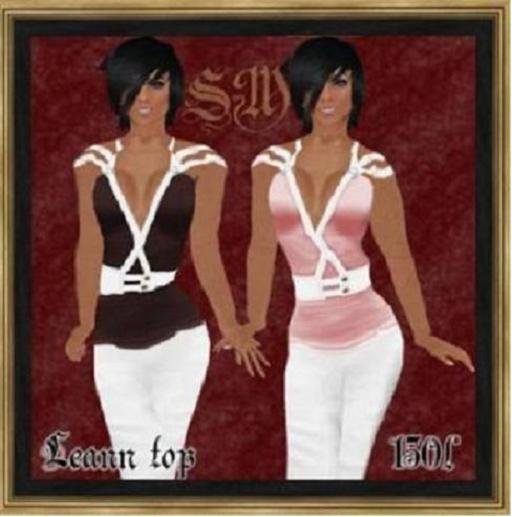.::SM::. LEANN TOP 2 piece and white pants full female designer outfit - resell box -