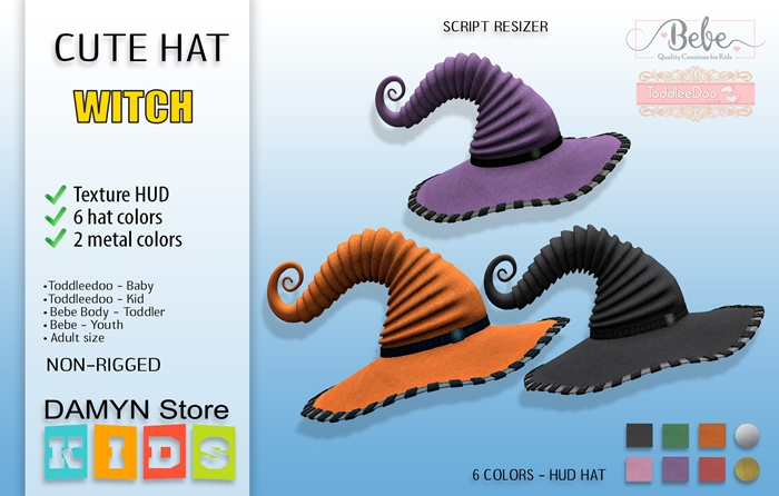 ::Damyn Store::Witch Cute Hat (Mesh)