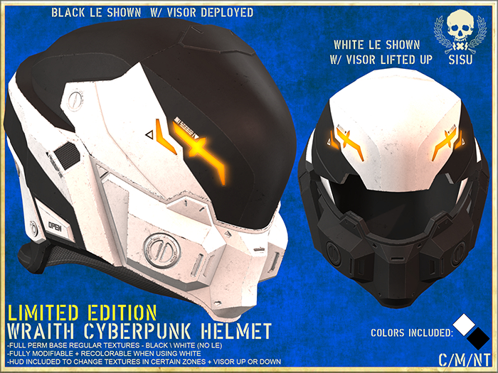 SISU\\ WRAITH CYBERPUNK HELMET - LIMITED EDITION