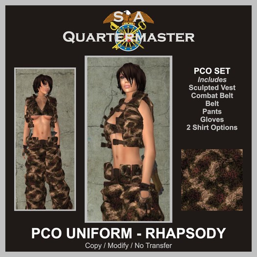 SAQ PCO COMBAT UNIFORM - RHAPSODY