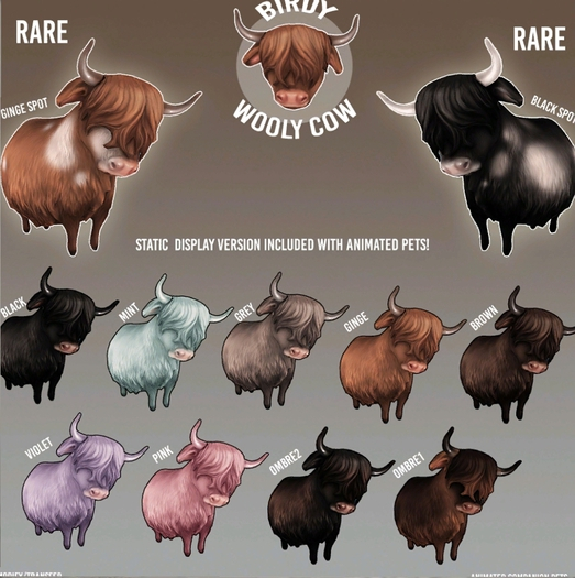 Birdy. Wooly Cow - Ginge [box]