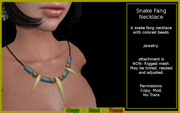 Snake Fang Necklace (Gift)