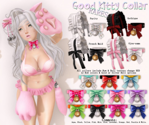 .tsg. Good Kitty Collar - Gothique