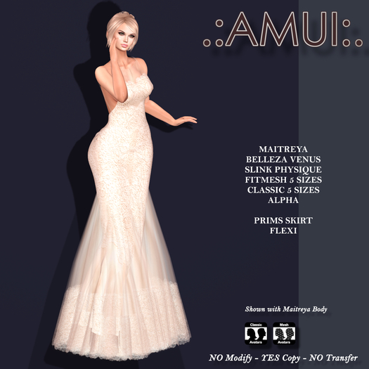 .:AMUI:. "Samantha" Dress - PEACH
