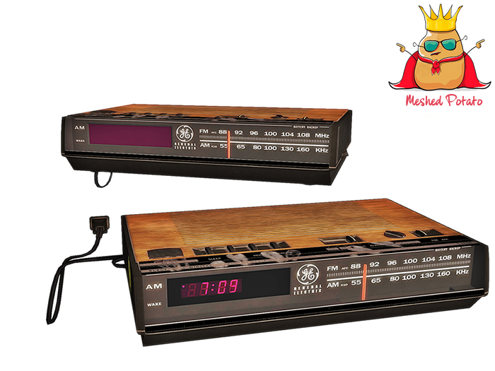 Meshed Potato - Clock Radio - Full Perm Mesh