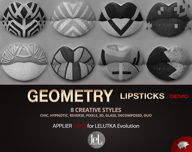 Mad' - Geometry Lipsticks [DEMO] [LeL evolution APPLIER]
